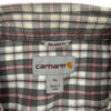 Carhartt Relaxed Fit Plaid Shirt - X-Large - Grey Cotton