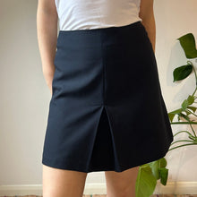  Vintage navy Benetton Mini Skirt - womens 28" waist