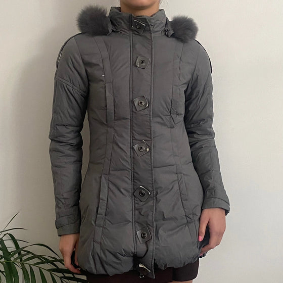 Vintage grey Phard Puffer - womens x-small