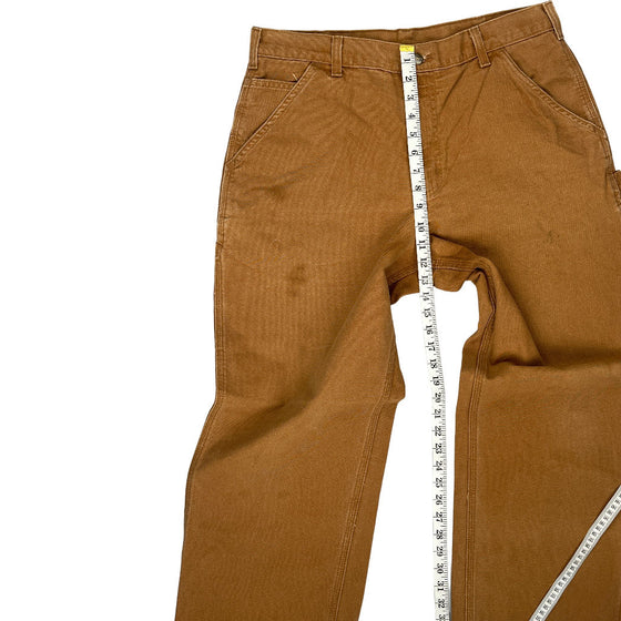 Carhartt Original Dungaree Fit Trousers - 34W 30L - Brown Cotton