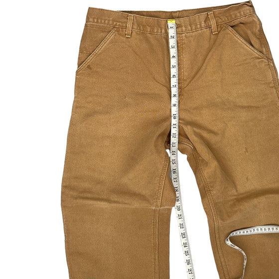 Carhartt Work Pants - 34W 29L - Brown Cotton