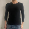 Vintage black Armani Jeans Long Sleeve T-Shirt - womens medium