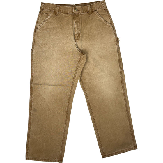 Carhartt B11 Dungarees Trousers - 32W 30L - Brown Cotton