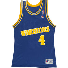  Champion Warriors Webber 4 Basketball Jersey - Medium - Blue Nylon