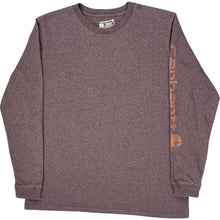  Carhartt Long Sleeve Graphic T-Shirt - Large - Brown Cotton Blend