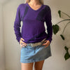 Vintage purple Versus By Versace Jumper - womens medium