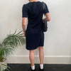 Vintage navy Burberry London Mini Dress - womens medium