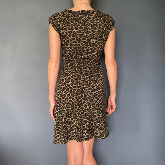 Vintage brown Pennypull Midi Dress - womens medium