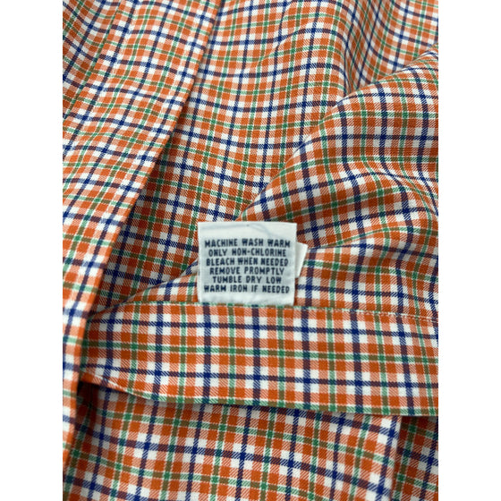 Ralph Lauren Plaid Shirt - XL - Orange Cotton