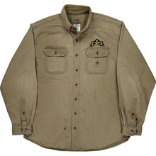  Carhartt FR Work Shirt - Large - Khaki Cotton Blend