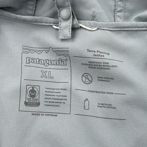 Terra Planing Patagonia Waterproof Waterproof Jacket - XL Grey Polyester