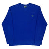 Ralph Lauren Graphic Sweatshirt - XL Blue Cotton