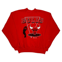  Chicago Bulls Made In Usa Hanes Graphic Sweatshirt - 2XL Red Cotton Blend