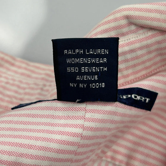 Ralph Lauren Striped Shirt - XL Pink Cotton