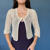 Vintage beige Unbranded Crochet Top - womens small