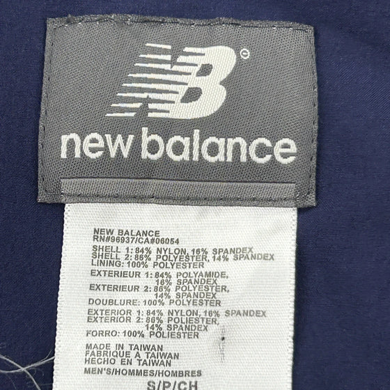 New Balance Track Jacket - Small Blue Nylon Blend