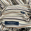 Burberry London Striped Shirt - XL Beige Cotton