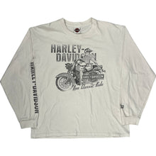  Harley-Davidson Graphic Long Sleeve T-Shirt - 2XL - White Cotton