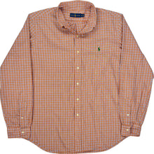  Ralph Lauren Plaid Shirt - XL - Orange Cotton