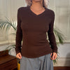 Vintage brown Guess Long Sleeve Top - womens medium