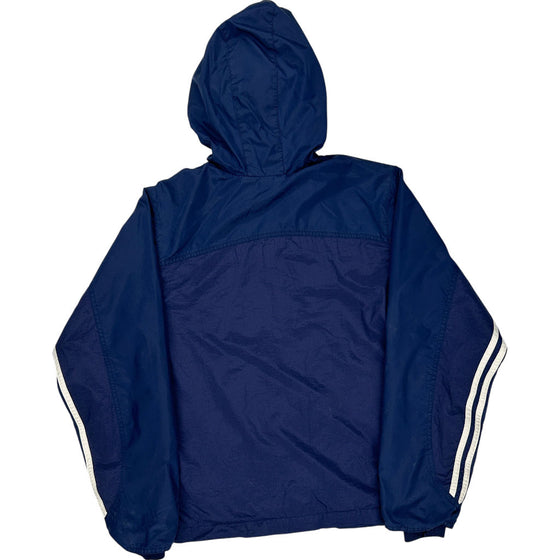 Adidas Hooded Windbreaker Jacket - Medium - Navy