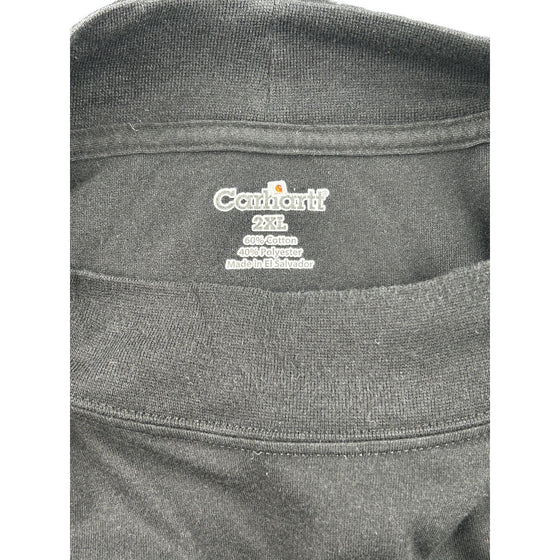 Carhartt Long Sleeve T-Shirt - 2XL - Black Cotton Blend