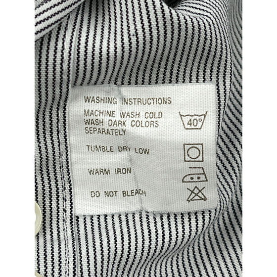 Christian Dior Striped Shirt - Medium - Grey Cotton