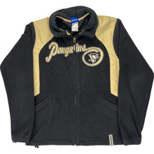  Reebok Penguins NHL Fleece Jacket - Medium - Black Polyester