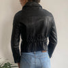 Vintage black Blauer Leather Jacket - womens small