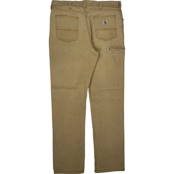 Carhartt Relaxed Fit Trousers - 38W 35L - Beige Cotton Blend