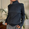 Vintage blue Koan Rollneck - womens large