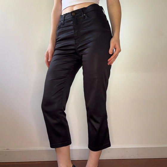 Vintage black Moschino Jeans Trousers - womens 26" waist