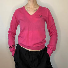  Vintage pink Fred Perry Jumper - womens small