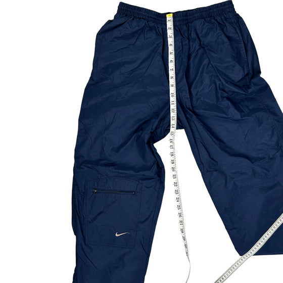 Nike Track Pants - Large - Navy Polyester