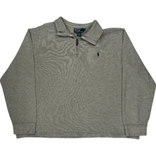  Polo Ralph Lauren Zip Neck Sweatshirt - 2XL - Grey Cotton