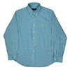 Ralph Lauren Checked Shirt - XL Blue Cotton