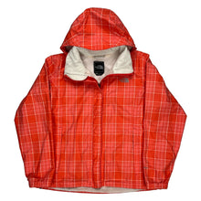  The North Face Checked Waterproof Jacket - XL Red Polyester