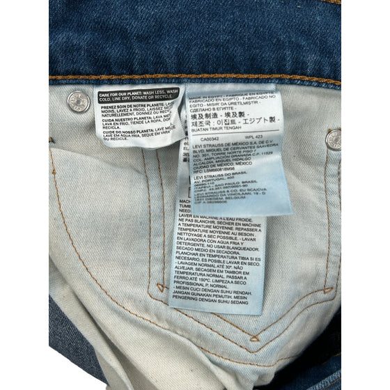 Levis 504 Jeans - 35W 33L - Blue Cotton Blend