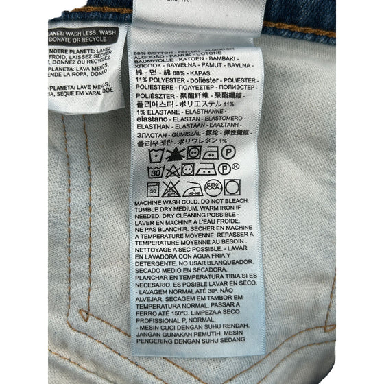 Levis 504 Jeans - 35W 33L - Blue Cotton Blend