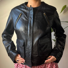  Vintage black Conbipel Leather Jacket - womens small