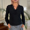 Vintage black Kartika Mesh Top - womens medium