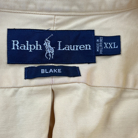 Blake Ralph Lauren Shirt - 2XL Yellow Cotton