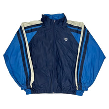  Wilson Track Jacket - Large Blue Nylon