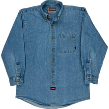  Dickies Denim Shirt - Medium - Blue Cotton