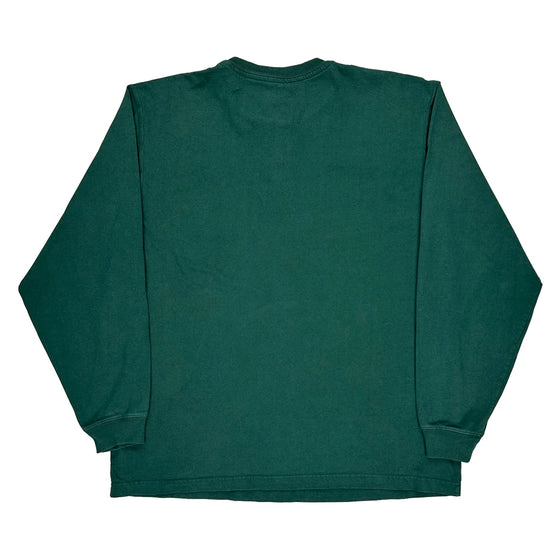 Carhartt Long Sleeve T-Shirt - Large Green Cotton