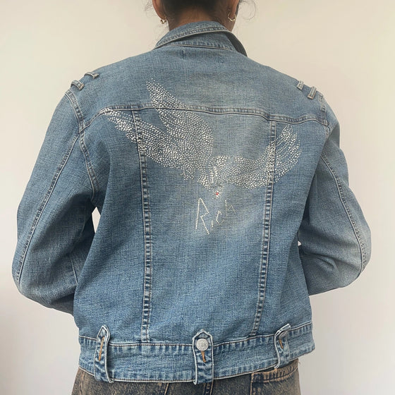 Vintage blue Richmond Denim Jacket - womens medium