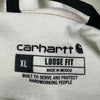 Loose Fit Carhartt Oversized Hoodie - XL Cream Cotton Blend