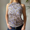 Vintage purple Enjay Halterneck Top - womens small