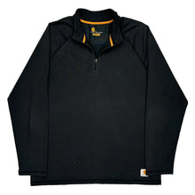  Carhartt 1/4 Zip - Large Black Cotton Blend