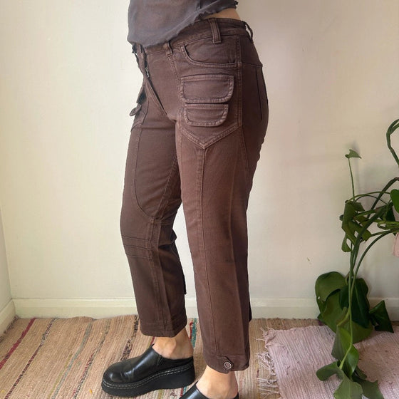 Vintage brown Sonia Fortuna Trousers - womens 29" waist